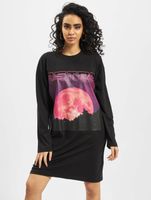 Missguided Oversized Astro Spray Dress in Black