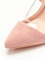 Missguided pink Perspex pumps
