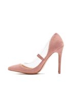 Missguided pink Perspex pumps
