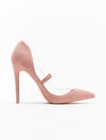 Missguided pink Perspex pumps
