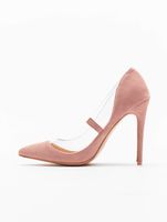 Missguided pink Perspex pumps