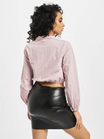 Veste courte légère Missguided avec poche avant en rose