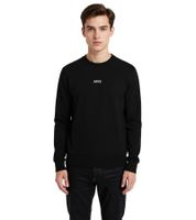 ARYS Posture Sweater with Logo Lettering, Cotton Sweater, Casual Sweater, X222, Black