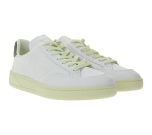 VEJA V-12 Stitch, Sneakers basse da uomo con suola antiscivolo, in vera pelle, bianche