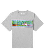 Opening Ceremony Men's Regular Fit T-Shirt with Colorful Cartoonish Band Print, Gray