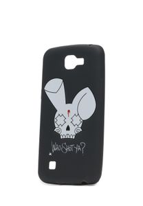 Coque de téléphone pour LG K4, motif « WHO SHOT YA ? » avec logo lapin, noire