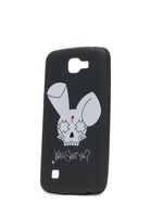 Coque de téléphone pour LG K4, motif « WHO SHOT YA ? » avec logo lapin, noire