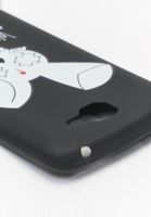 Coque de téléphone pour LG K4, motif « WHO SHOT YA ? » avec logo lapin, noire
