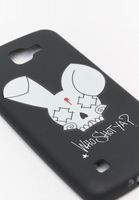 Coque de téléphone pour LG K4, motif « WHO SHOT YA ? » avec logo lapin, noire