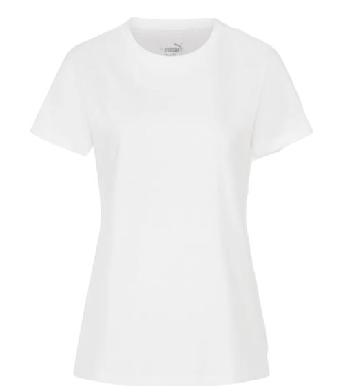 PUMA Women's T-Shirt, Cotton T-Shirt, Simple Sports T-Shirt, Fitness T-Shirt, 678257 01 White
