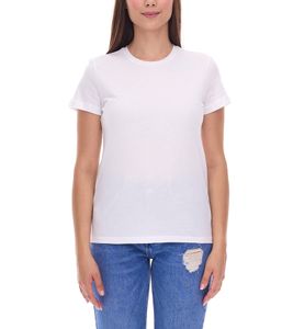 Camiseta PUMA para mujer, Camiseta de algodón, Camiseta deportiva sencilla, Camiseta de fitness, 678257 01 Blanco