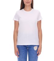 Camiseta PUMA para mujer, Camiseta de algodón, Camiseta deportiva sencilla, Camiseta de fitness, 678257 01 Blanco