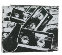 RUN DMC Stylish Band Wallet with Eye-Catching Gothic-Style Motif LW112063DMC Black/Red/White