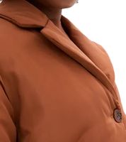 Sustainable Women's Jacket: Padded Blazer Jacket with Belt, Casual Jacket 944007 Brown Sustainable Women's Jacket: Padded Blazer Jacket with Belt, Casual Jacket 944007 Brown