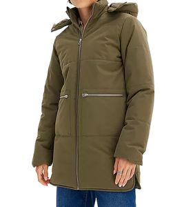 Veste matelassée femme durable : Veste matelassée volumineuse à capuche amovible 936961 Vert olive Veste matelassée femme durable : Veste matelassée volumineuse à capuche amovible 936961 Vert olive