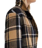 Manteau blazer durable pour femme, redingote aspect laine à carreaux 932220 Noir/Marron Manteau blazer durable pour femme, redingote aspect laine à carreaux 932220 Noir/Marron