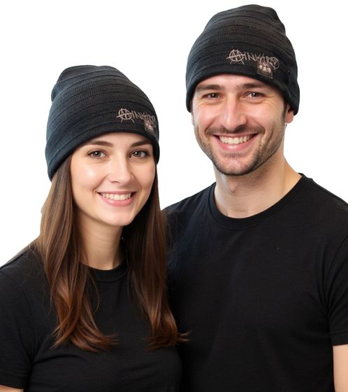 Berretto unisex Ministry Metal Band, vestibilità classica, in cotone, KC101763MIN, nero