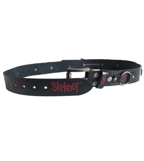 Slipknot Gürtel der Metal-Band für Damen oder Herren Einheitsgröße 95cm verstellbarer Freizeit-Gürtel BT111166LSP3 Schwarz
