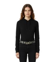 Cintura con cinturino in metallo Lamb of God per uomo o donna, taglia unica, cintura casual regolabile 95 cm, BT106477LOG3 Grigio/Nero