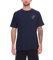 2-Pack U.S. SPORT AMERICA Men's Basic Cotton T-Shirt, Crew Neck, Short Sleeve, Blue/Black