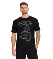 Confezione da 2 T-shirt basic da uomo U.S. SPORT AMERICA in cotone, girocollo, manica corta, blu/nero