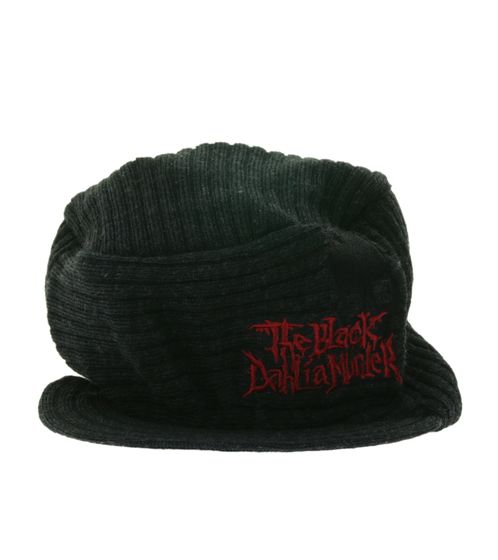 The Black Dahlia Murder Unisex Peaked Cap with Logo Lettering, Peaked Beanie, Knitted Hat, KC107206BDM, Black