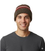 Bonnet d'hiver élégant au crochet, bonnet doux en tricot à rayures, bonnet en coton 7313GUY vert olive/rouge/blanc Bonnet d'hiver élégant au crochet, bonnet doux en tricot à rayures, bonnet en coton 7313GUY vert olive/rouge/blanc