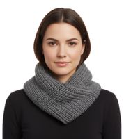 Écharpe ronde large pour femme et homme, écharpe simple en tricot SF158164PLB Gris Écharpe ronde large pour femme et homme, écharpe simple en tricot SF158164PLB Gris