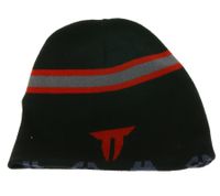 Berretto unisex in cotone con fascia metallica THROWDOWN, vestibilità classica KC122367TDW Nero/Rosso/Grigio