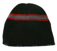 Berretto unisex in cotone con fascia metallica THROWDOWN, vestibilità classica KC122367TDW Nero/Rosso/Grigio