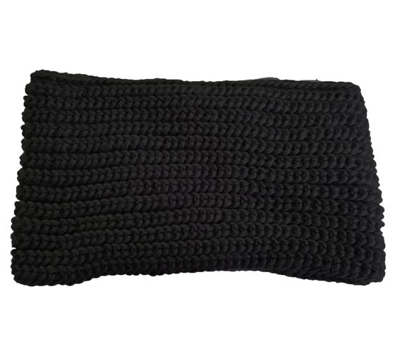 Loop Scarf, Wide Round Scarf for Women and Men, Simple Knit Scarf SF158163PLB Black
