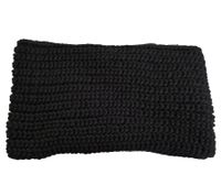 Écharpe à boucle, large écharpe ronde pour femme et homme, écharpe simple en tricot SF158163PLB, noire Écharpe à boucle, large écharpe ronde pour femme et homme, écharpe simple en tricot SF158163PLB, noire