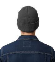 Unisex Mütze Damen und Herren Beanie mit kleinem Logo-Patch KC28QJDES Grau Unisex Mütze Damen und Herren Beanie mit kleinem Logo-Patch KC28QJDES Grau