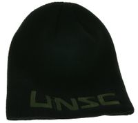 Bonnet unisexe en coton UNSC, coupe classique KC160562HLO, noir/vert
