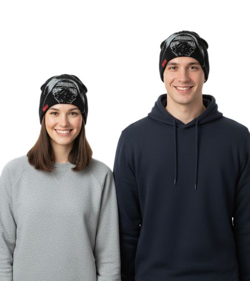 Star Wars Das Erwachen der Macht Beanie Strick-Mütze mit Kylo Ren Gesicht KC505011STW Schwarz