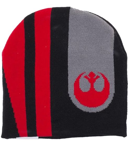 Star Wars The Force Awakens Beanie Knit Hat Poe Dameron KC505009STW Black/Gray/Red