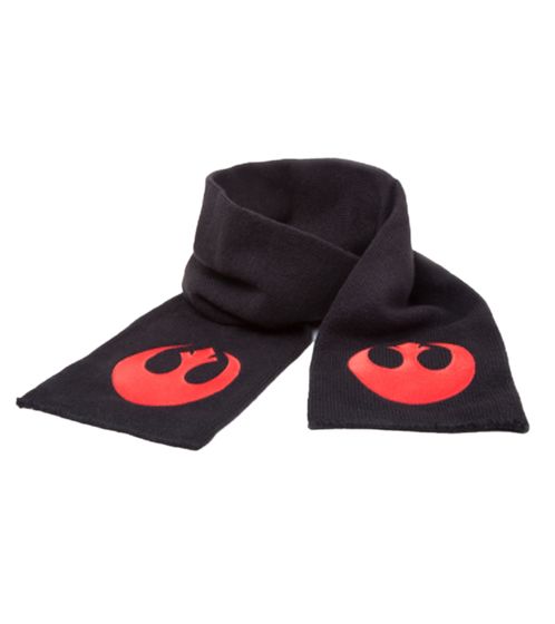 Star Wars Rebel Alliance Scarf for Women and Men Fan-Wear Knitted Scarf KS080443STW Black