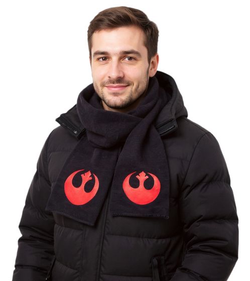 Bufanda de la Alianza Rebelde de Star Wars para mujer y hombre, ideal para fans, KS080443STW negra