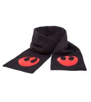 Écharpe Star Wars Alliance Rebelle pour Femme et Homme, Écharpe Tricotée Fan-Wear KS080443STW Noire Écharpe Star Wars Alliance Rebelle pour Femme et Homme, Écharpe Tricotée Fan-Wear KS080443STW Noire