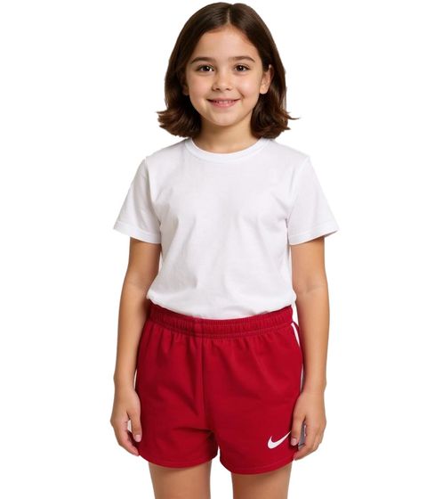 NIKE Stock Fast 2 Kinder Trainings-Shorts mit Dri-FIT-Technologie Fußball-Shorts für Mädchen und Jungen Sport-Hose NT0305-657 Rot