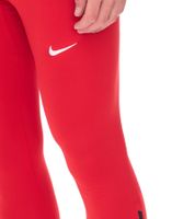 NIKE Men's Sport Tights with DRI-FIT Technology, Lightweight Sports Pants, Breathable Soccer Pants, Slim Fit, NT0313-657 Red