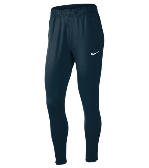 NIKE Damen Sport-Hose mit DRI-FIT-Technologie Fitness-Hose Trainings-Hose NT0318-451 Dunkelblau