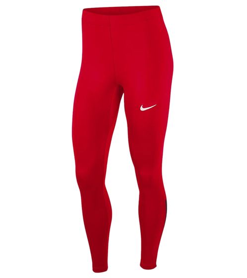 NIKE Sporttight Damen Trainings-Hose mit DRI-FIT-Technologie leichte Sport-Hose atmungsaktive Fußball-Hose Slim-Fit NT0314-657 Rot
