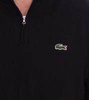 Lacoste Men's Classic Knit Sweater with Logo Embroidery, Long-Sleeved Sweater, AH1980, Black or Blue Lacoste Men's Classic Knit Sweater with Logo Embroidery, Long-Sleeved Sweater, AH1980, Black or Blue