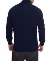 Lacoste Men's Classic Knit Sweater with Logo Embroidery, Long-Sleeved Sweater, AH1980, Black or Blue Lacoste Men's Classic Knit Sweater with Logo Embroidery, Long-Sleeved Sweater, AH1980, Black or Blue
