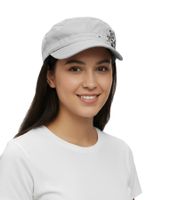 Cappellino unisex in cotone The Red Jumpsuit Apparatus, dal taglio militare e dalla vestibilità leggermente curva, FC110856RJA, bianco