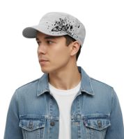 Cappellino unisex in cotone The Red Jumpsuit Apparatus, dal taglio militare e dalla vestibilità leggermente curva, FC110856RJA, bianco