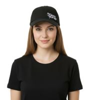 Cappellino unisex My Chemical Romance in cotone con visiera leggermente curva, berretto da baseball TC111925MCR, nero/bianco