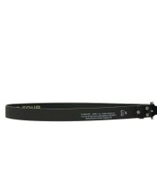 Cinturón de los Rolling Stones para mujer o hombre, talla única, 100 cm, con inscripción del logo, cinturón casual BT102789RST4, negro/blanco