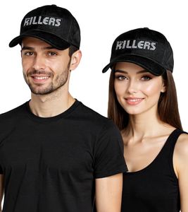 Casquette camionneur unisexe The Killers, groupe de rock avec logo brodé, casquette de baseball, casquette en coton, noir/blanc Casquette camionneur unisexe The Killers, groupe de rock avec logo brodé, casquette de baseball, casquette en coton, noir/blanc